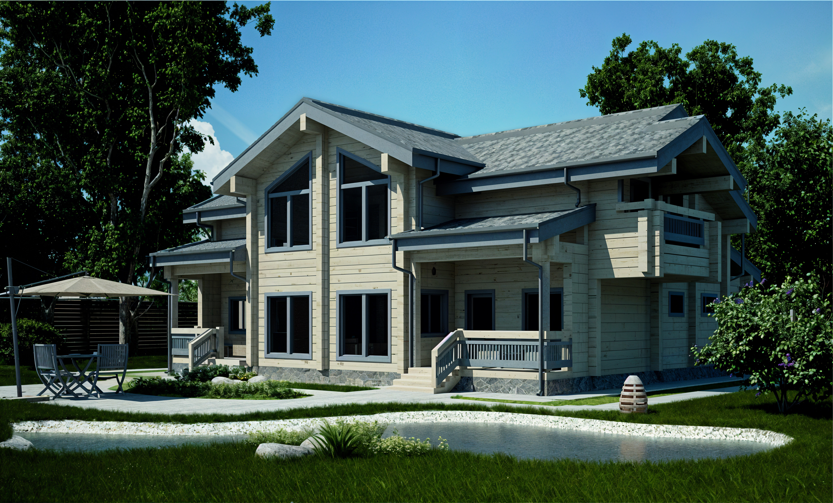 Дом из клееного бруса VZ-304